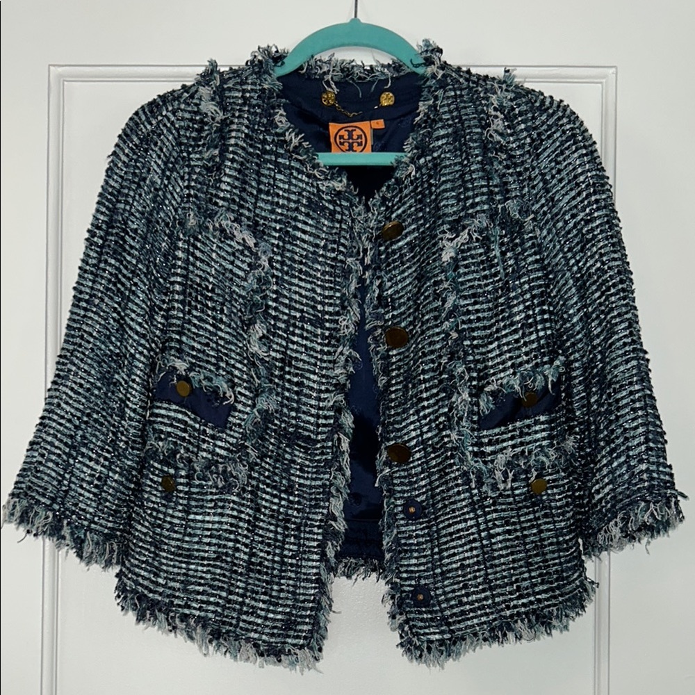 Tweed cropped Tory Burch jacket